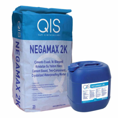 NEGAMAX 2K – двухкомпонентный гидроизоляционный состав на основе цемента и полимерной добавки