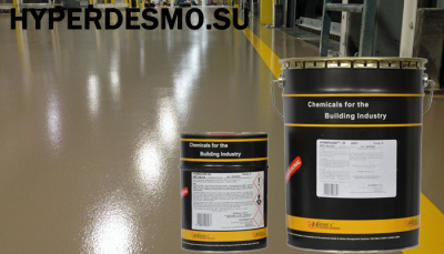 Самовыравнивающееся наливное покрытие для полимерных полов Гиперфлор 2К (Hyperfloor 2К) 4,5+15,5 кг